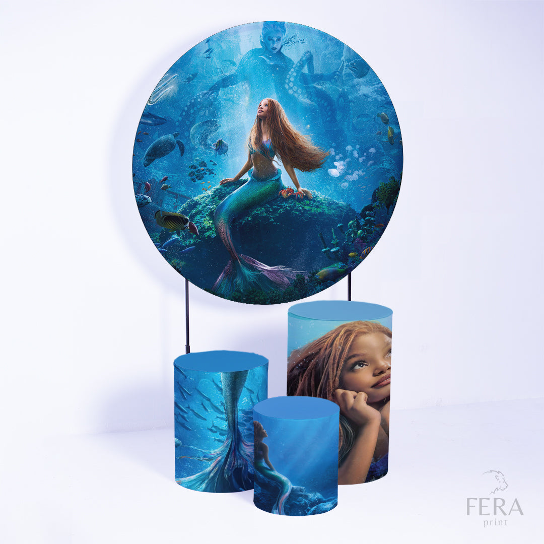 Kit Capa Cilindros + Capa Painel Princesa Sereia Sublimado