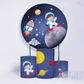 Kit Painéis + Trio Capa Cilindro Casado Astronauta Sublimado