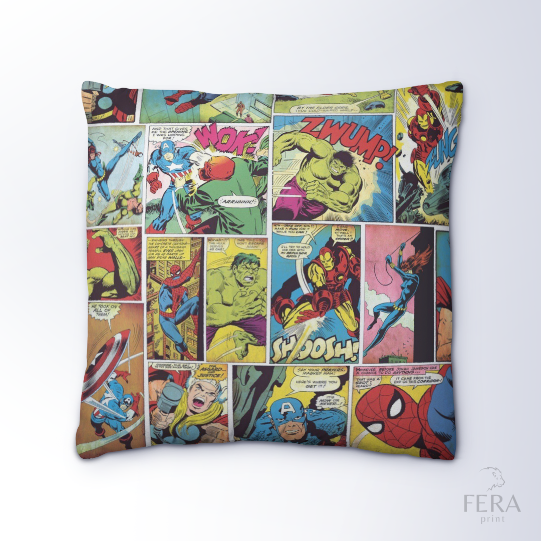 Capa de Almofada Estampada Decorativa 35X35cm - Apenas 1 unidade