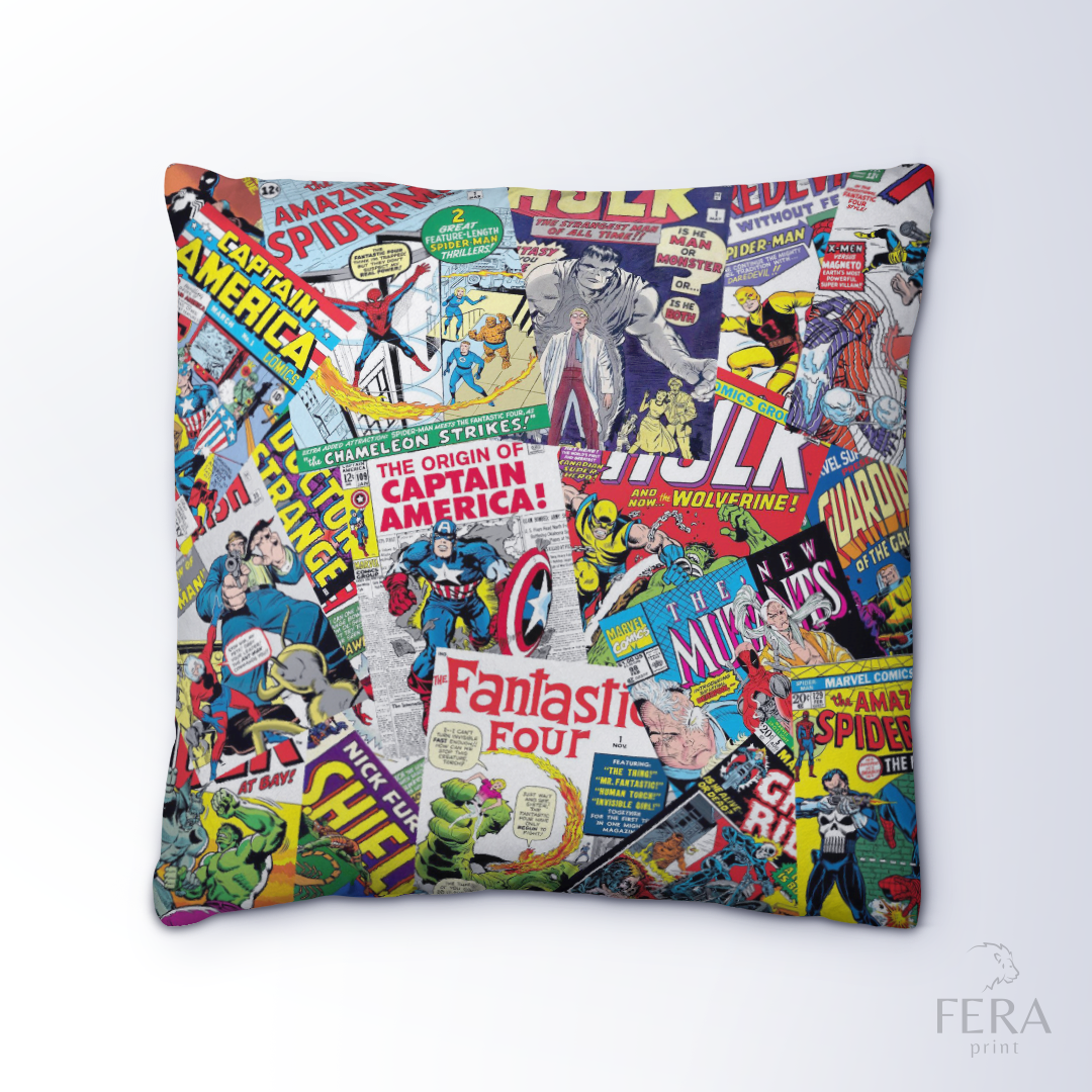 Capa de Almofada Estampada Decorativa 35X35cm - Apenas 1 unidade