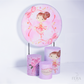 Kit Painéis + Trio Capa Cilindro Casado Bailarina c/ Elástico Veste Fácil