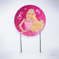 Painel Redondo Boneca Loira Sublimado
