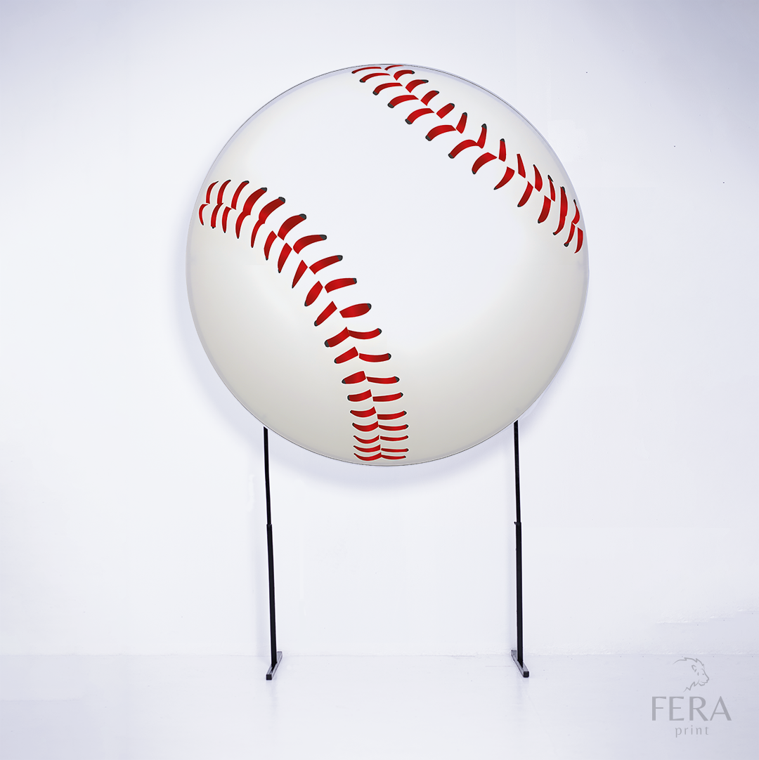 Painel Redondo Baseball Sublimado