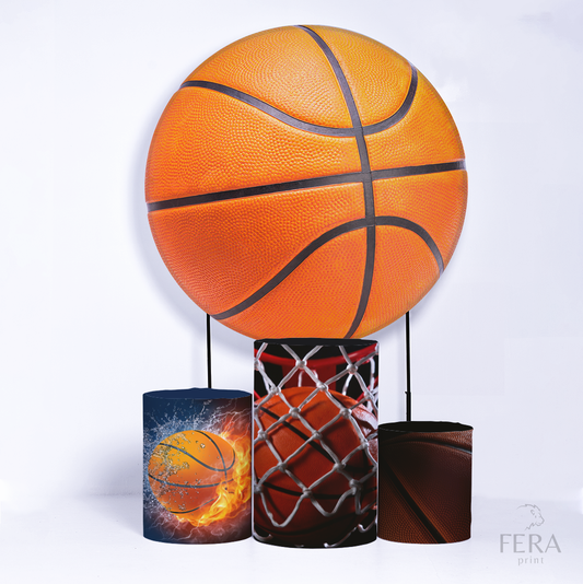 Kit Capa Cilindros + Capa Painel Basquete Sublimado