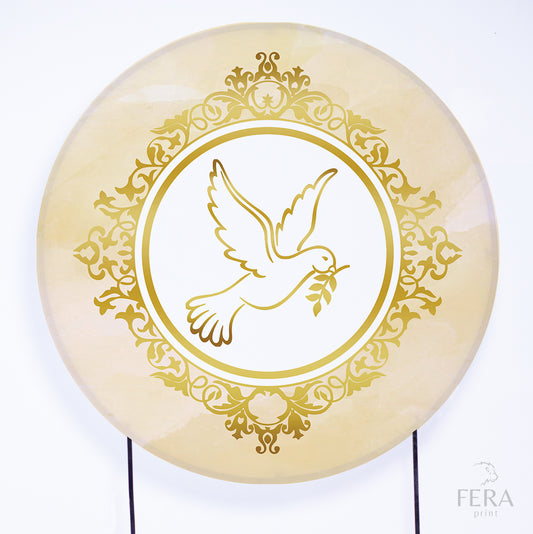 Painel Redondo Batizado Sublimado