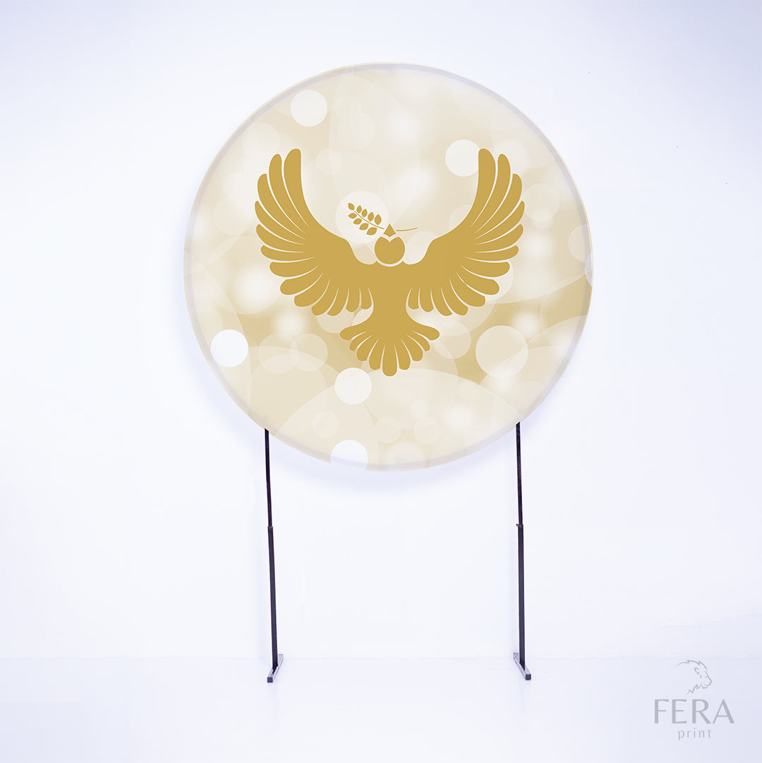 Painel Redondo Batizado Sublimado