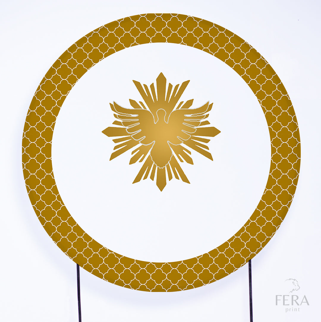 Painel Redondo Batizado Sublimado