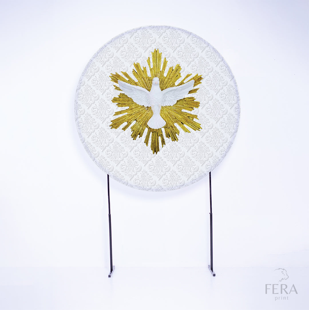 Painel Redondo Batizado Sublimado