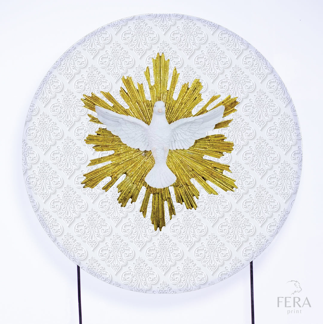 Painel Redondo Batizado Sublimado