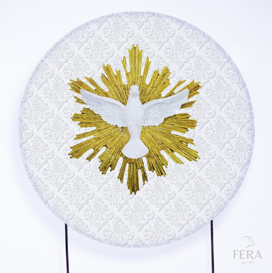 Painel Redondo Batizado Sublimado