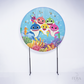Kit Painéis + Trio Capa Cilindro Casado Bebês Tubarão Fundo Mar Sublimado