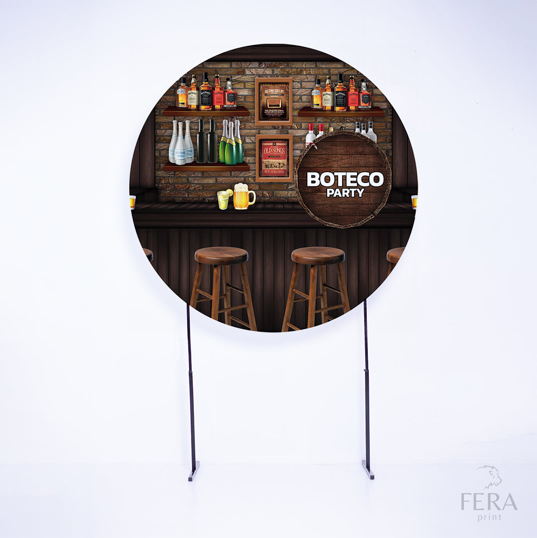 Painel Redondo Boteco Sublimado