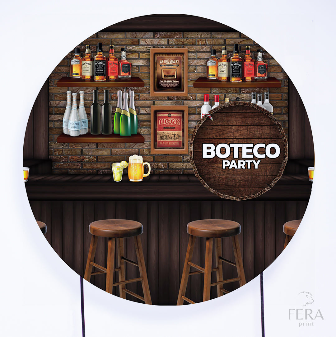 Painel Redondo Boteco Sublimado