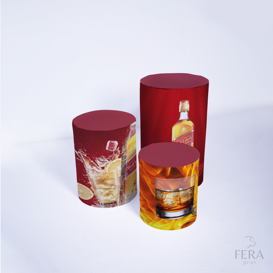 Kit Capa Cilindros + Capa  Painel Whisky Vermelho Sublimado