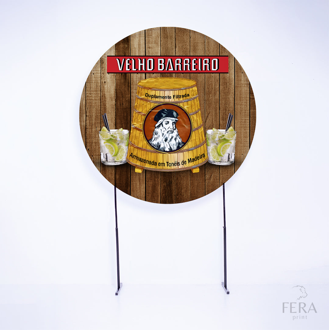 Painel Redondo Boteco Sublimado