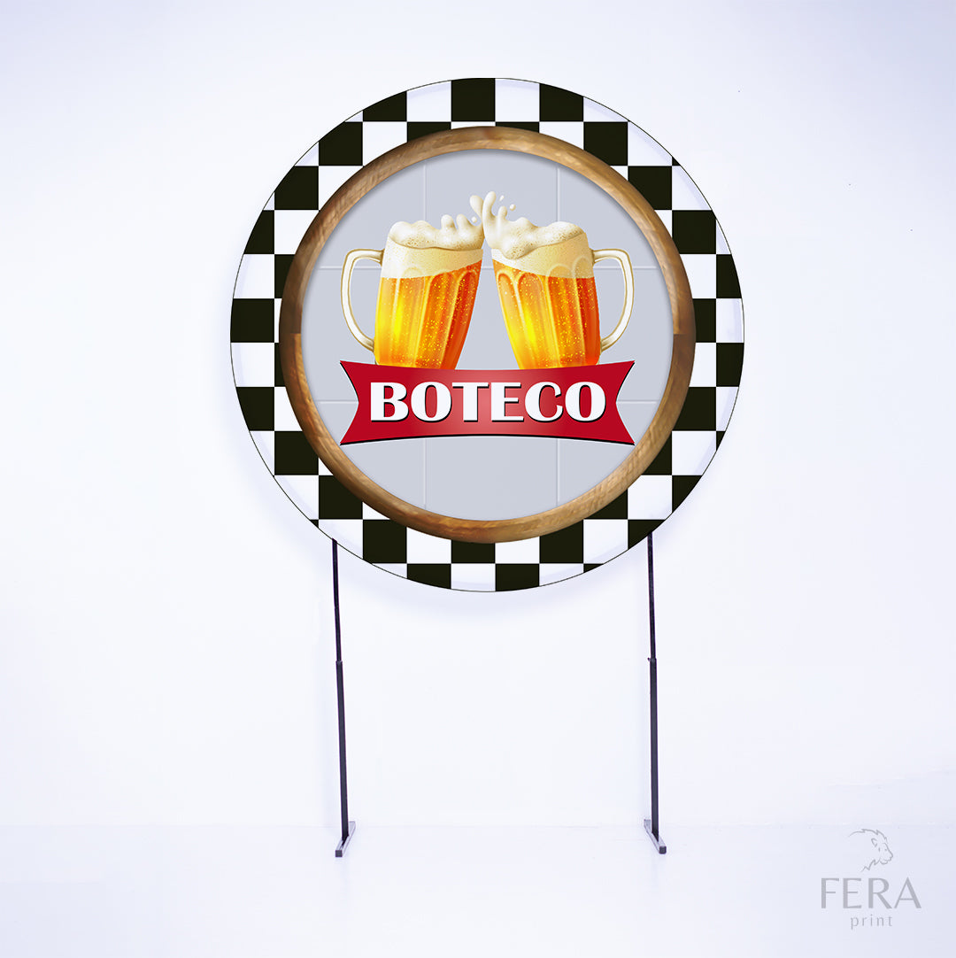 Painel Redondo Boteco Sublimado