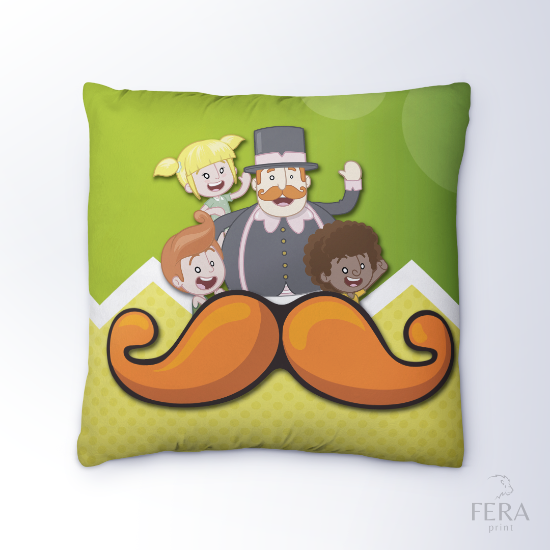 Capa de Almofada Estampada Decorativa 35X35cm - Apenas 1 unidade