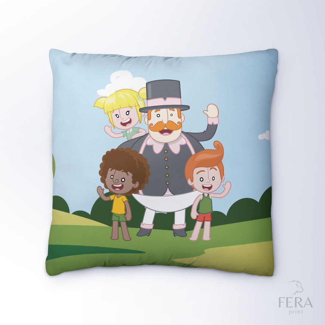Capa de Almofada Estampada Decorativa 35X35cm - Apenas 1 unidade