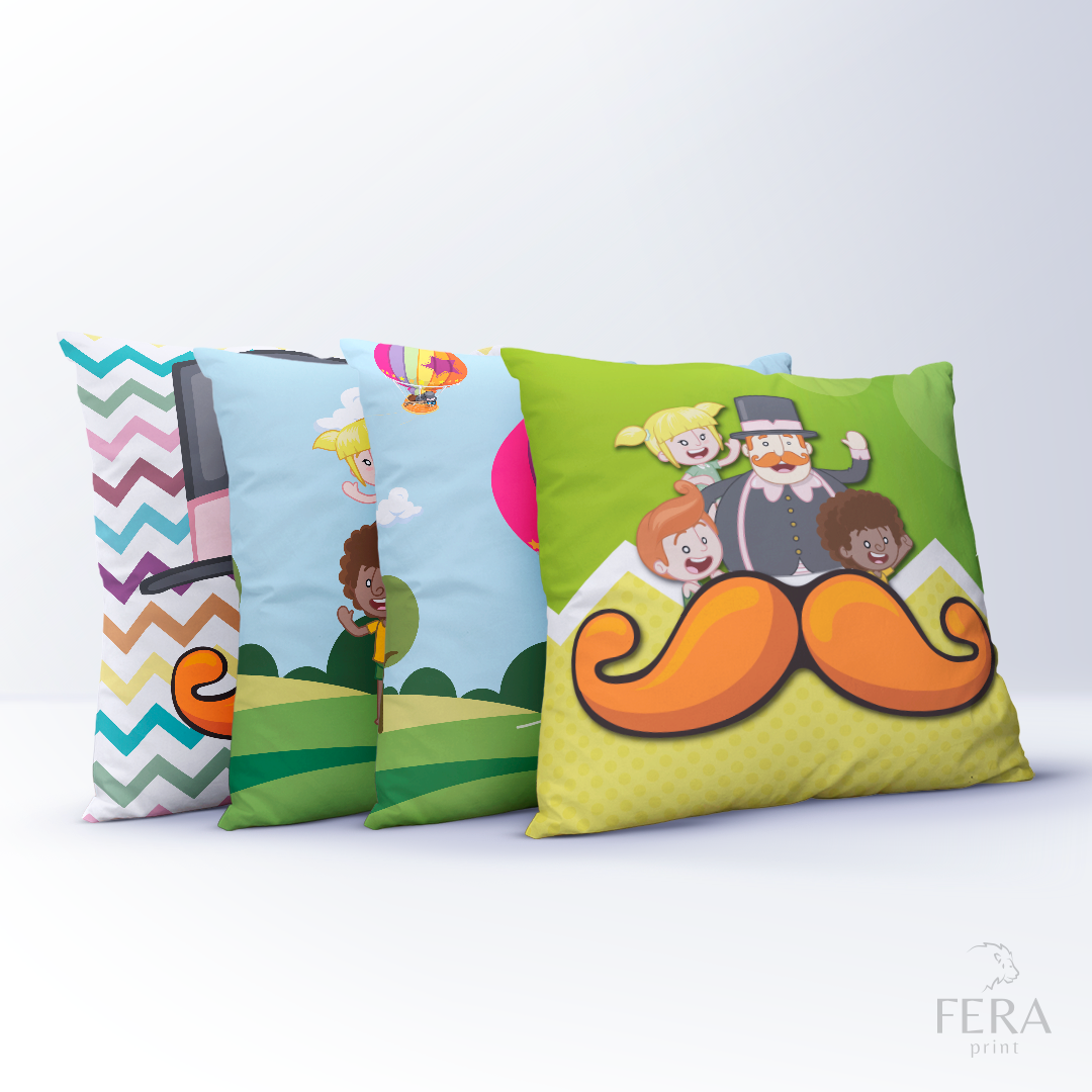 Capa de Almofada Estampada Decorativa 35X35cm - Apenas 1 unidade