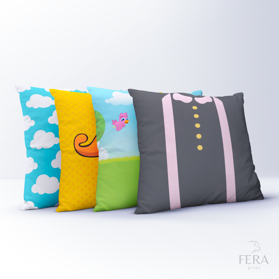 Capa de Almofada Estampada Decorativa 35X35cm - Apenas 1 unidade