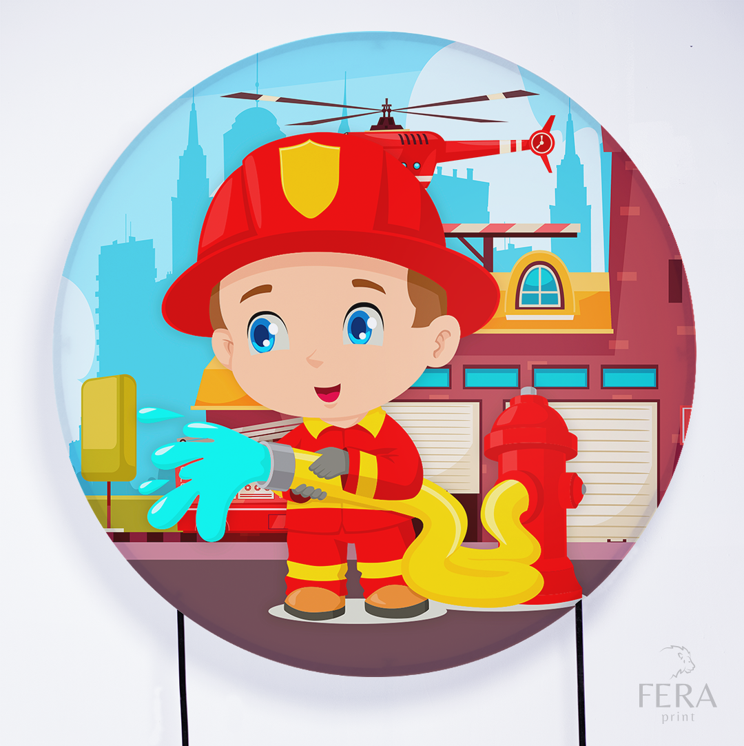 Kit Capa Cilindros + Capa Painel Bombeiro Sublimado