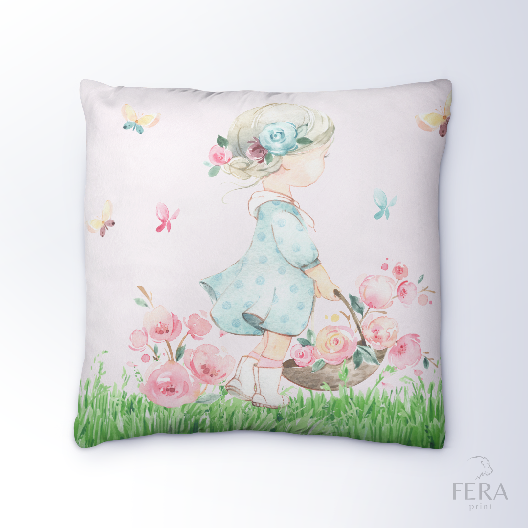 Capa de Almofada Estampada Decorativa 35X35cm - Apenas 1 unidade