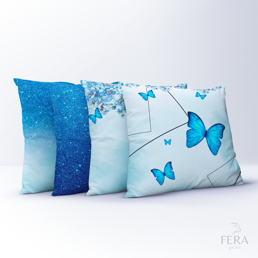 Capa de Almofada Estampada Decorativa 35X35cm - Apenas 1 unidade