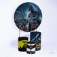Kit Capa Cilindros + Capa Painel Herói Morcego Arkham Sublimado