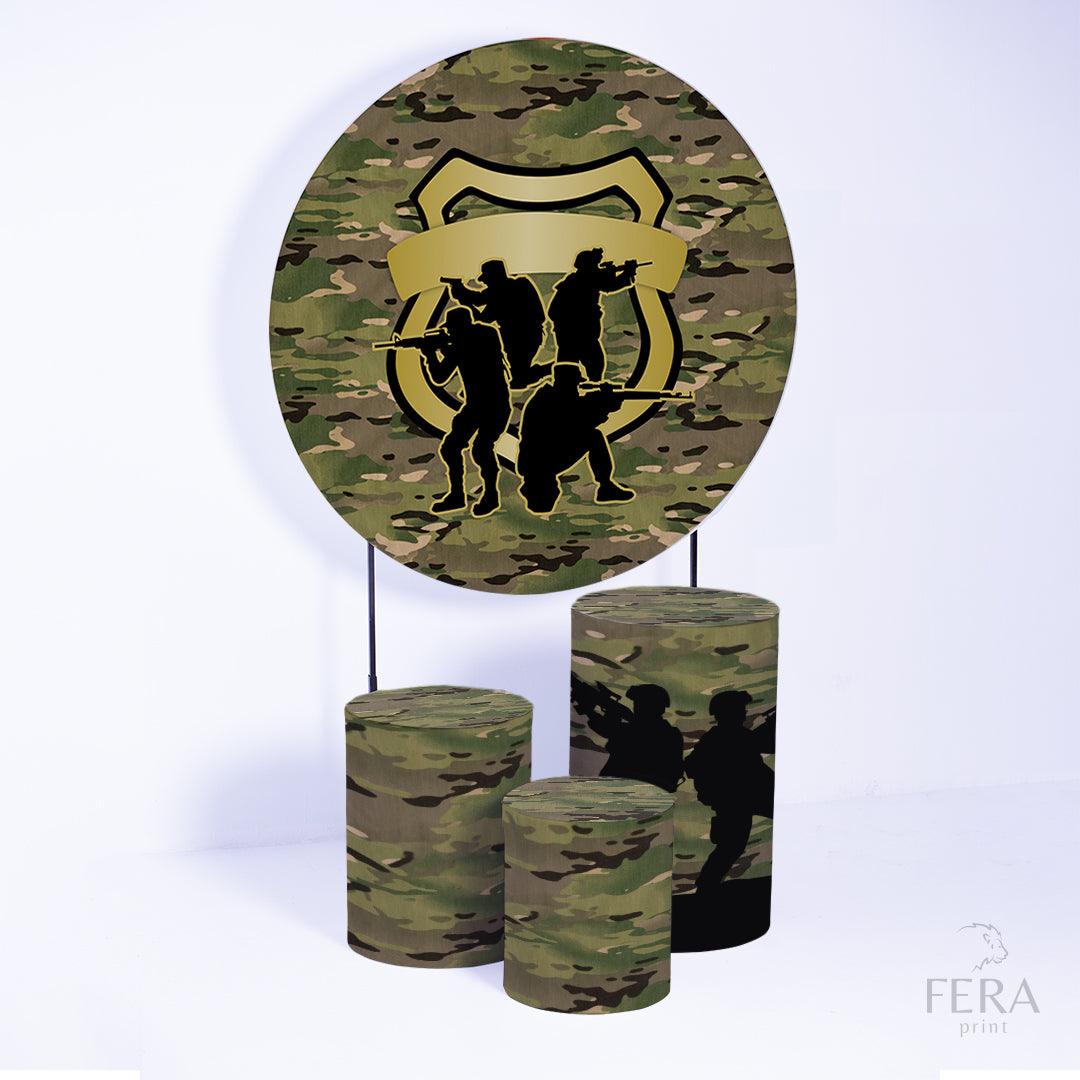 Kit Capa Cilindros + Capa Painel Camuflado Sublimado