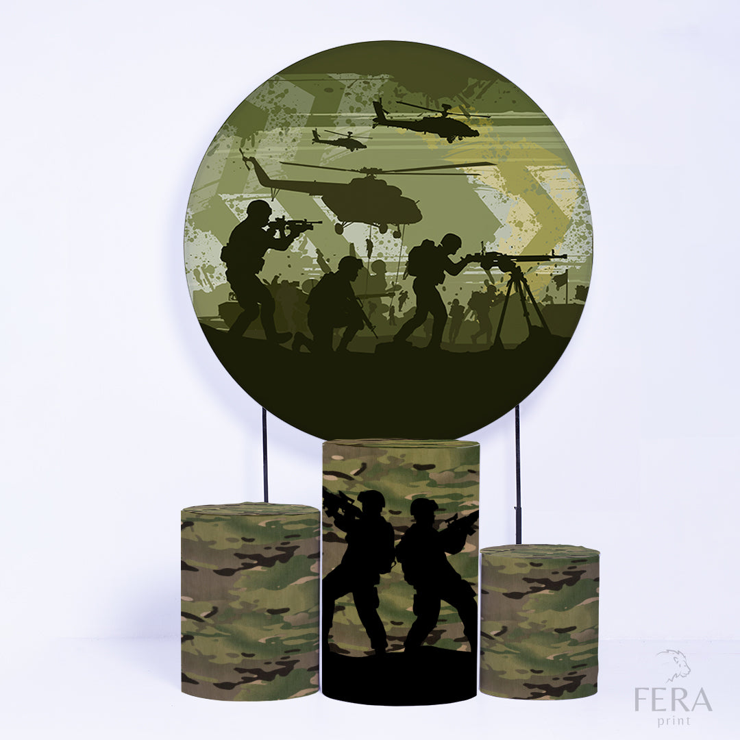 Kit Capa Cilindros + Capa Painel Camuflado Sublimado