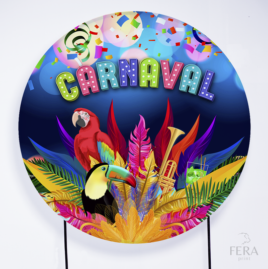 Painel Redondo Carnaval Sublimado