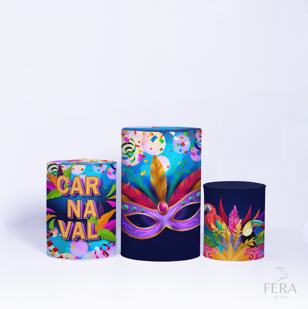 Kit Capa Cilindros + Capa Painel Carnaval Sublimado