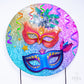 Painel Redondo Carnaval Colorido Sublimado