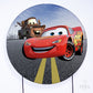 Painel Redondo Carros Sublimado