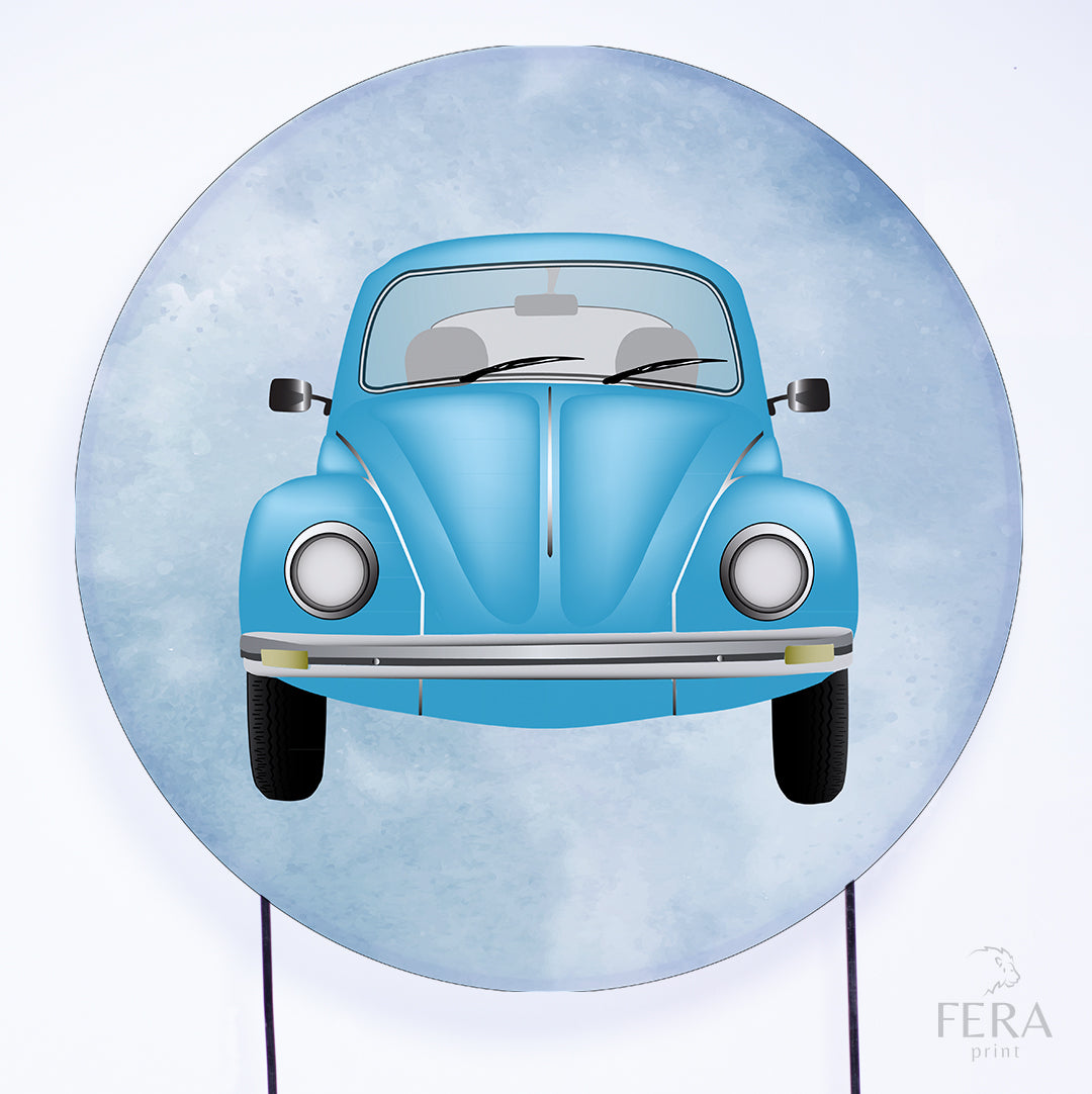 Painel Redondo Fuca Azul Sublimado