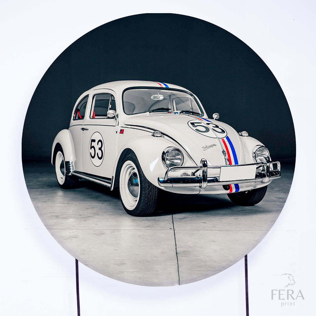 Painel Redondo Fusca Filme Sublimado