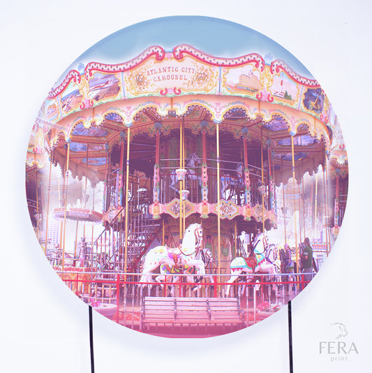 Painel Redondo Carrossel Sublimado