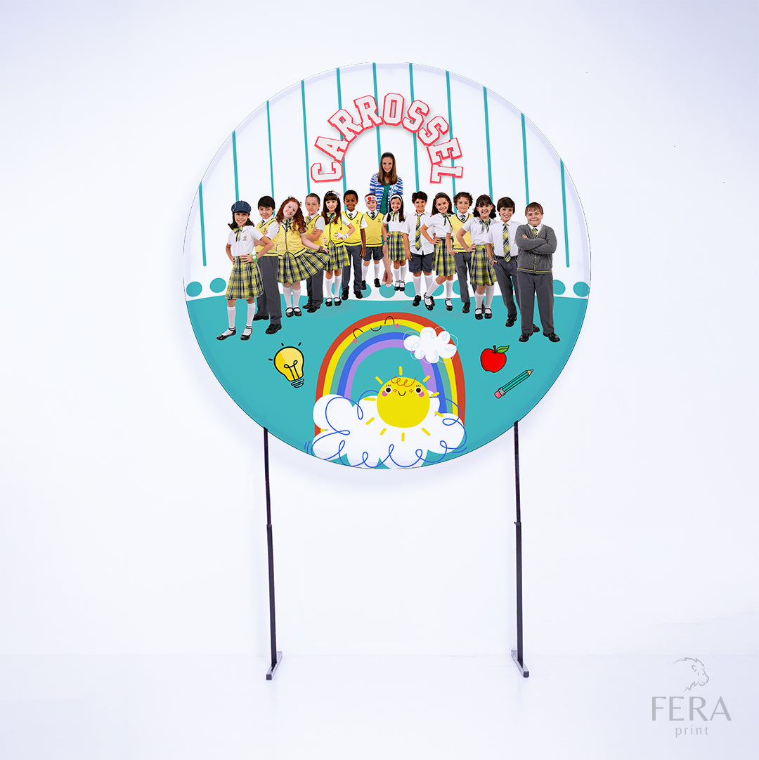 Painel Redondo Carrossel Sublimado