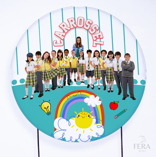 Painel Redondo Carrossel Sublimado