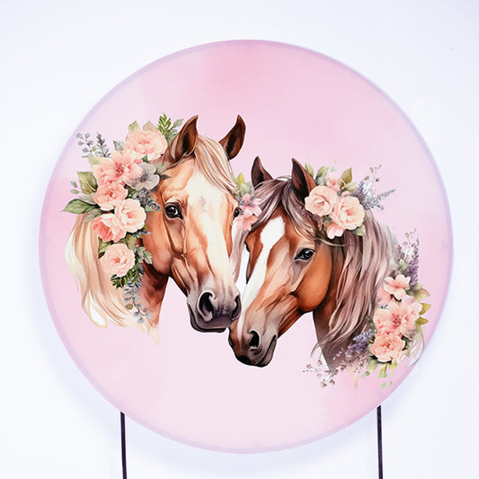Painel Redondo Cavalo Sublimado