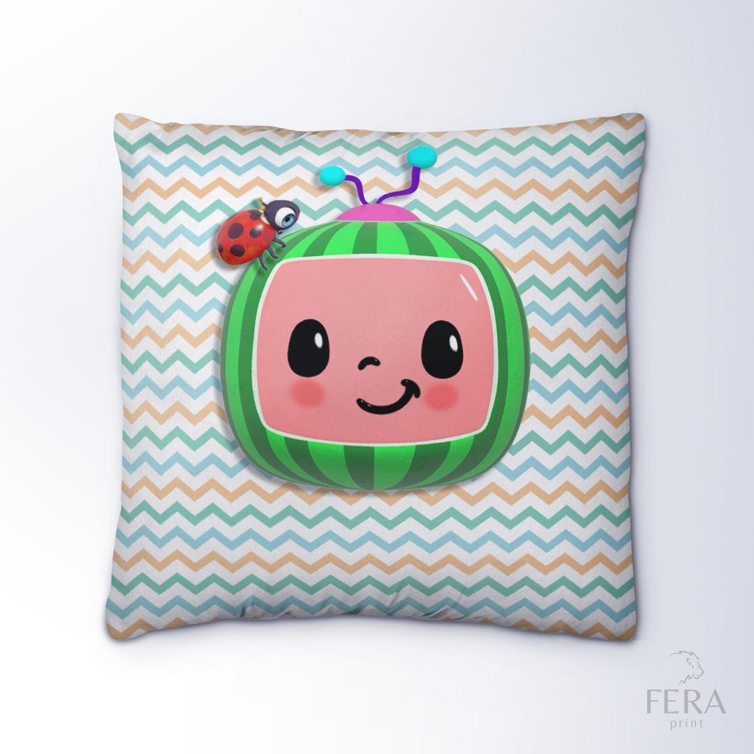 Capa de Almofada Estampada Decorativa 35X35cm - Apenas 1 unidade