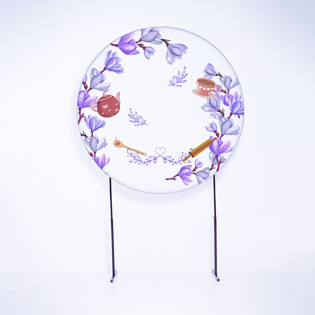 Painel Redondo Chá de Casa Nova Sublimado