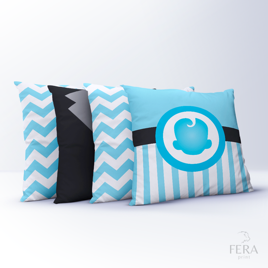 Capa de Almofada Estampada Decorativa 35X35cm - Apenas 1 unidade