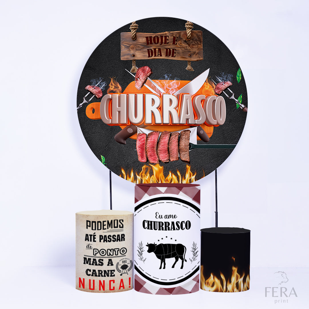 Kit Capa Cilindros + Capa Painel Churrasco Sublimado