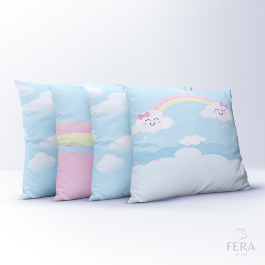 Capa de Almofada Estampada Decorativa 35X35cm - Apenas 1 unidade