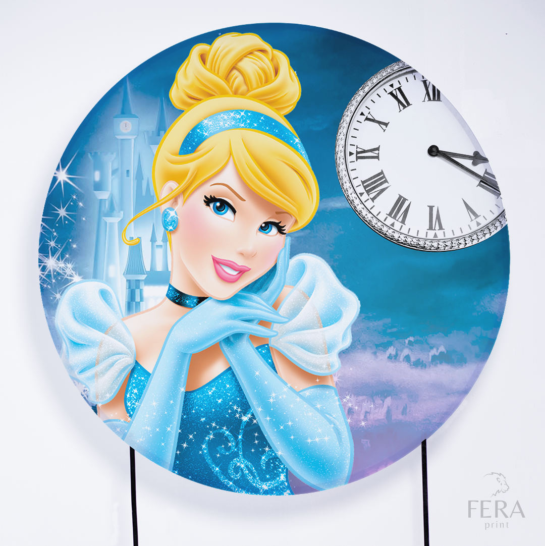 Kit Capa Cilindros + Capa Painel Princesa do Sapatinho de Cristal Sublimado