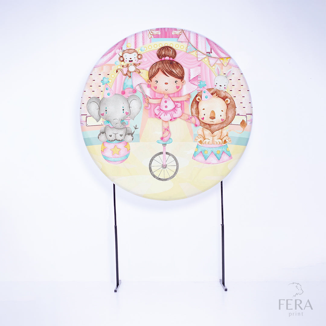 Painel Redondo Circo Sublimado