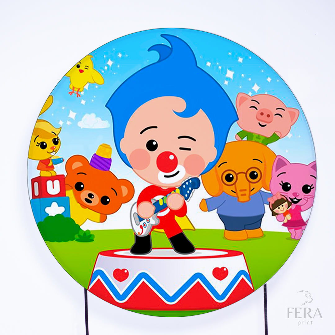 Painel Redondo Circo Palhaço Sublimado