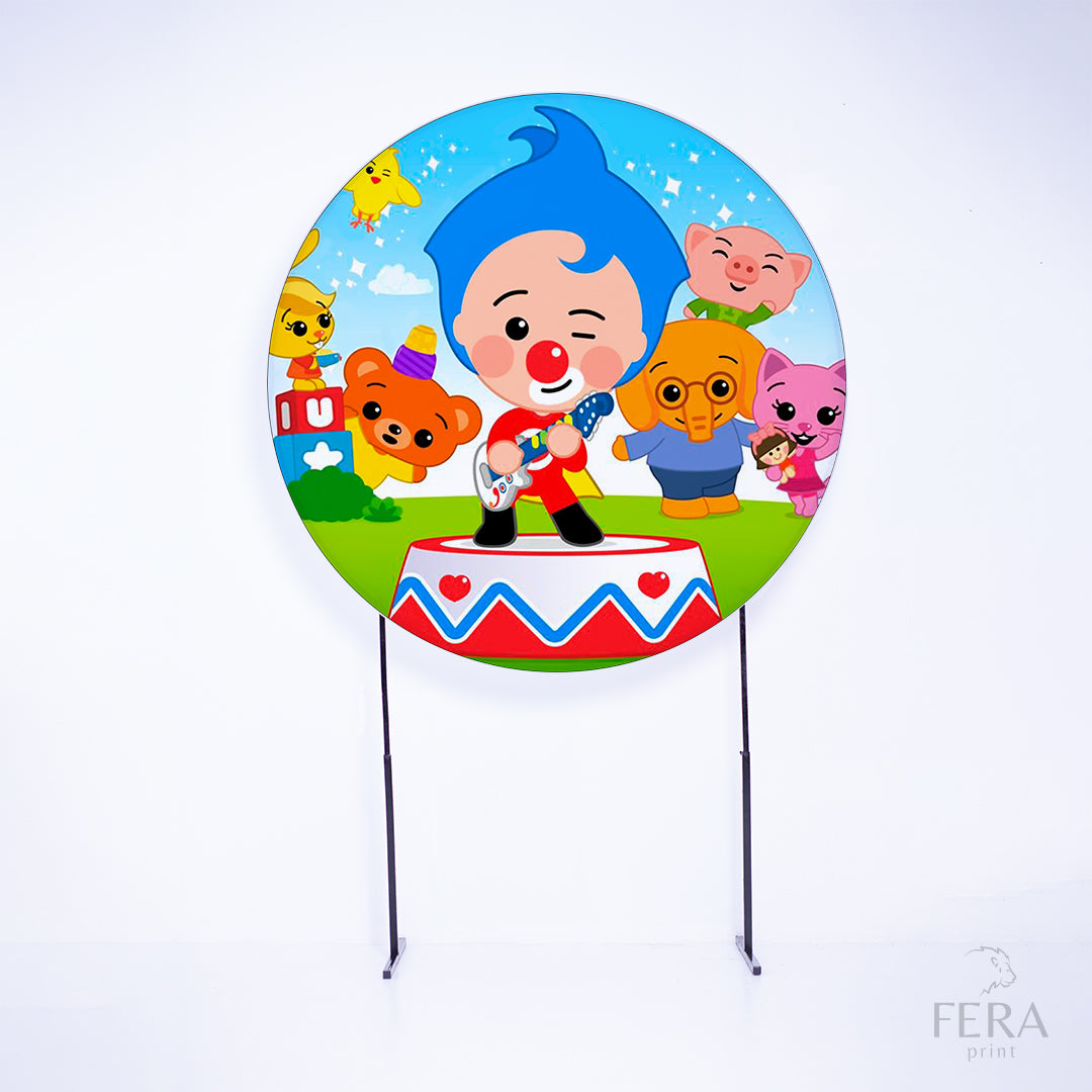 Painel Redondo Circo Palhaço Sublimado