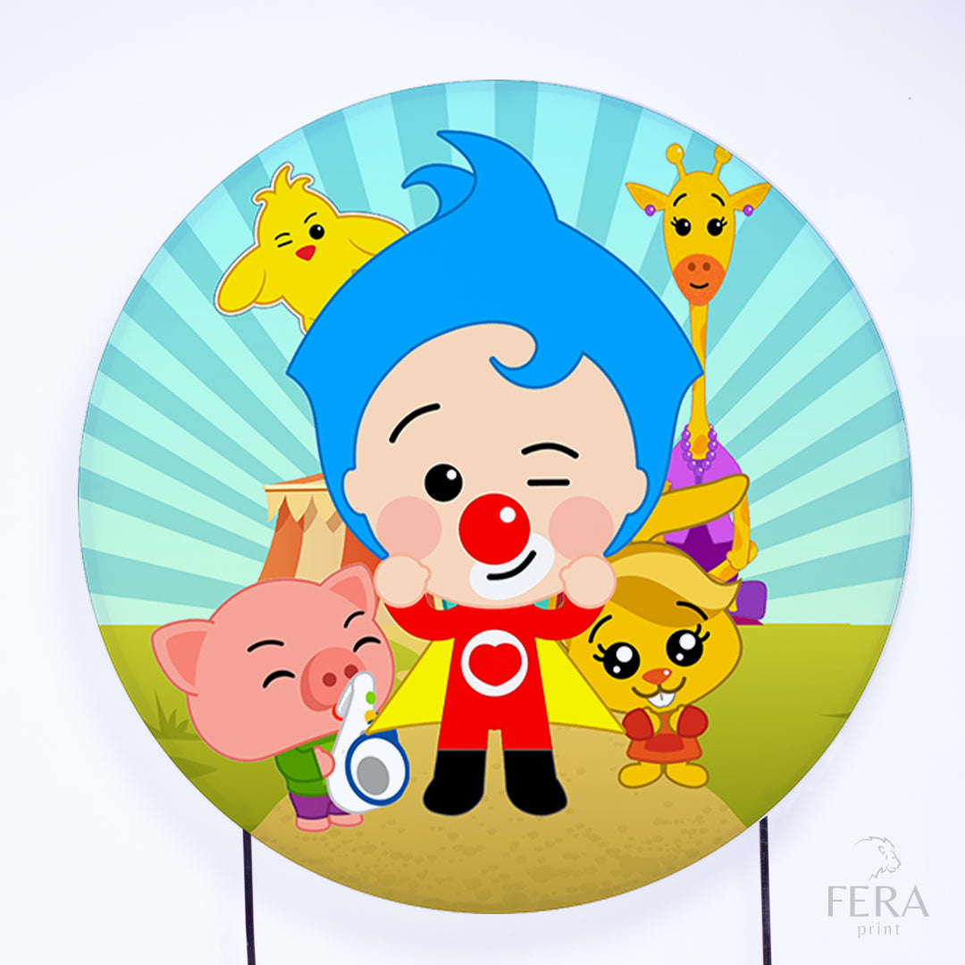 Painel Redondo Circo Palhaço Sublimado